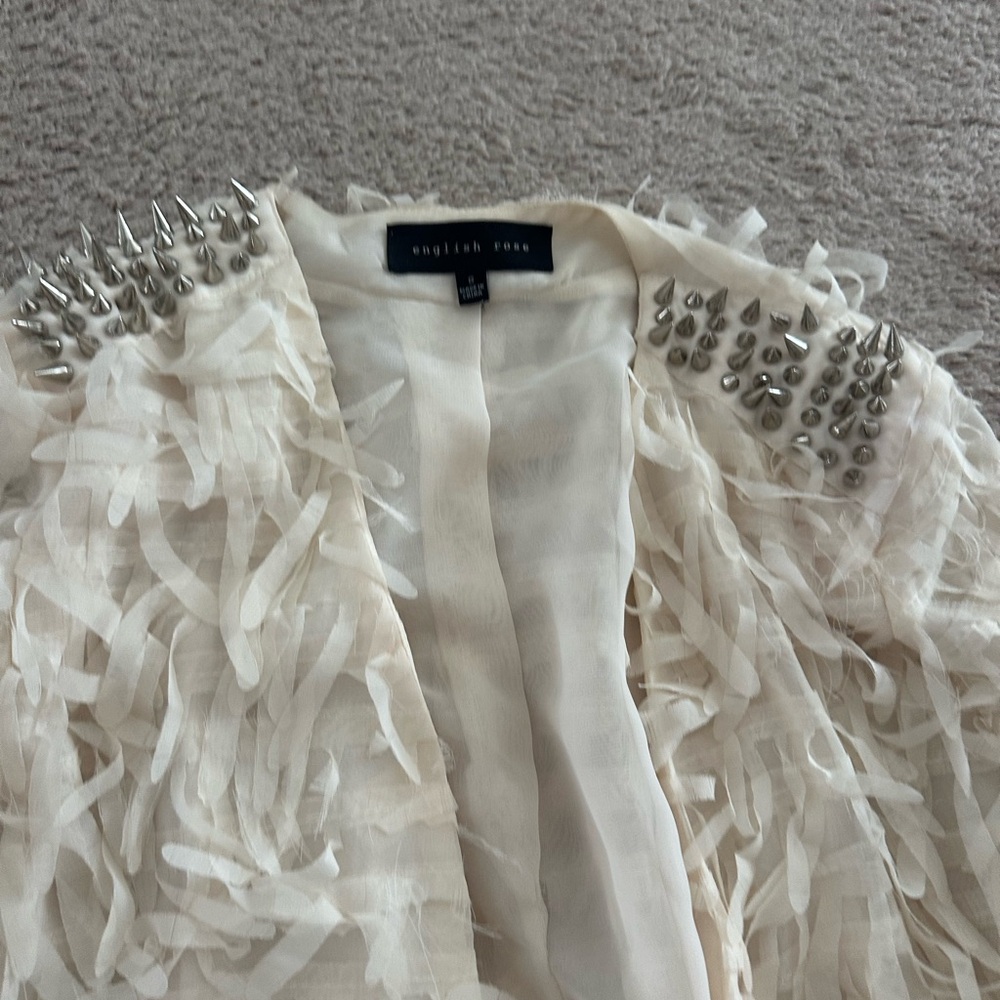 Jacket with Fringe and Studs